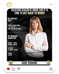 Back To Work - Announcement