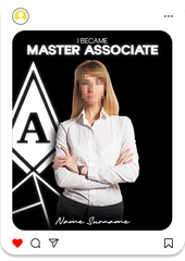 Minimalistic I Became Master Associate