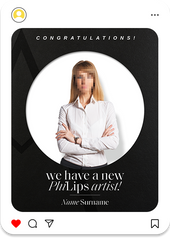 Modern Stylish New Artist Congratulations Post