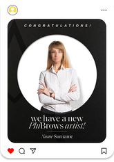 Modern Stylish New Artist Congratulations Post