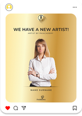 New Artist Congratulations Card Type 1