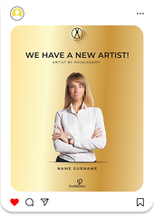 New Artist Congratulations Card Type 1