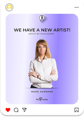 New Artist Congratulations Card Type 1