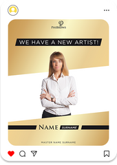 New Artist Congratulations Card Type 3