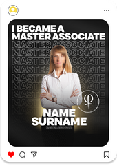 Outline Text I Became a Master Associate