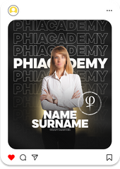 Outline Text Profile Picture