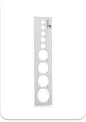 Phi Areola Circle Measure Stencil