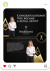 PhiStamp New Royal Artist Congratulations Post