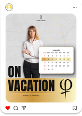 Vacation Announcment Post Type 2