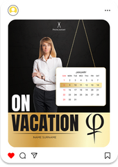 Vacation Announcment Post Type 2