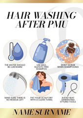 Poster-Hair Washing After PMU