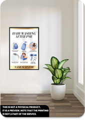 Poster-Hair Washing After PMU