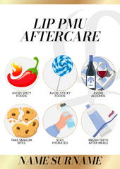 Poster-Lip PMU Aftercare