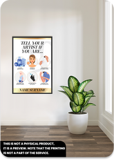 Poster-Tell Your Artist If You Are...