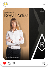 Modern Stylish I became Royal Artist