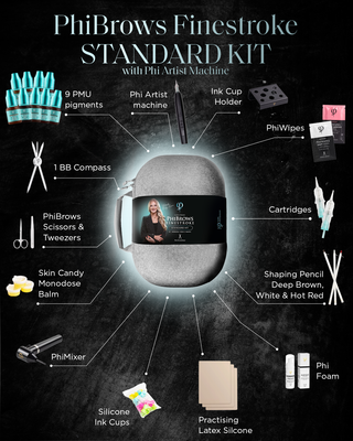 PhiBrows Finestroke Standard Kit With Artist Machine