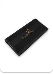 PhiBrows Towel Black